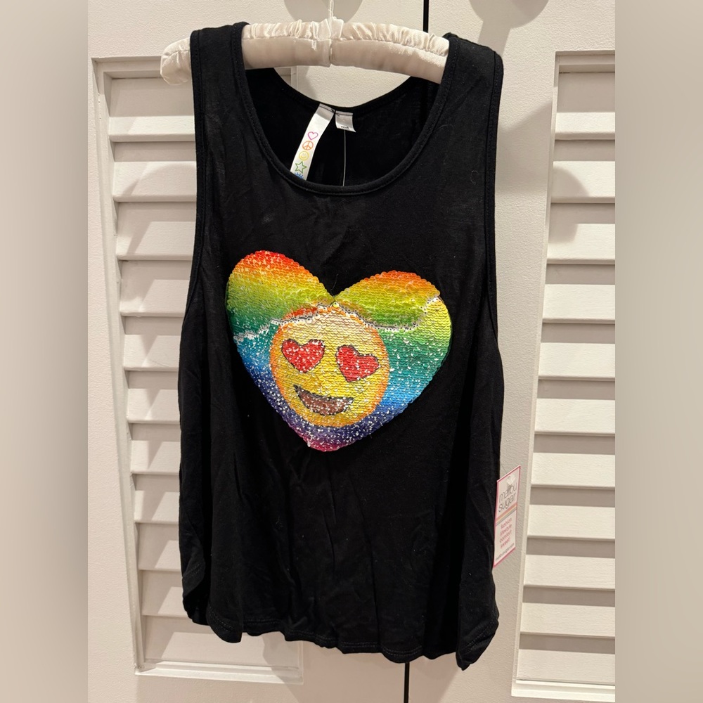 Brand new malibu sugar flip sequin tank top in size 10